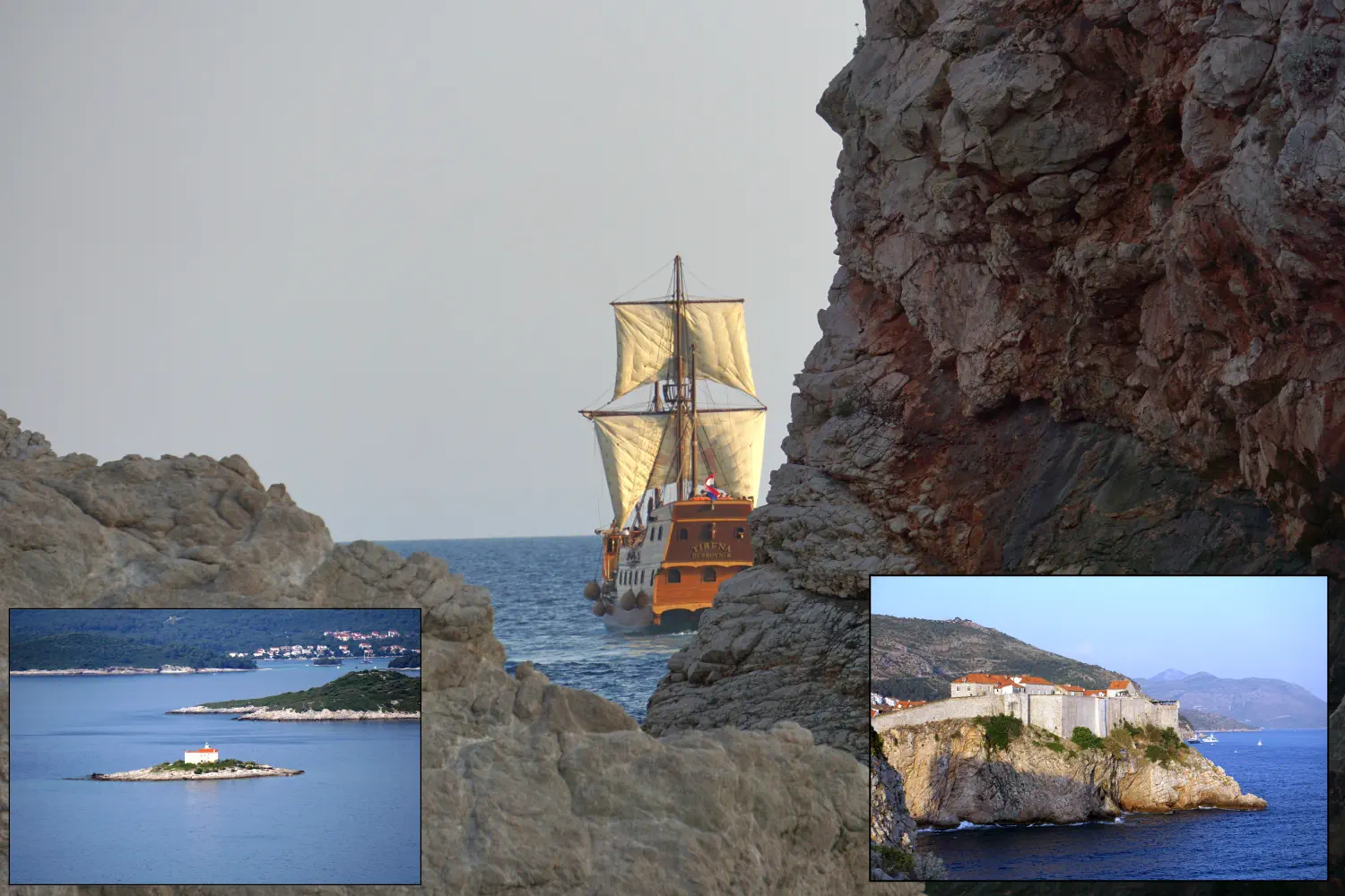 kolaż zdjęć z Chorwacji