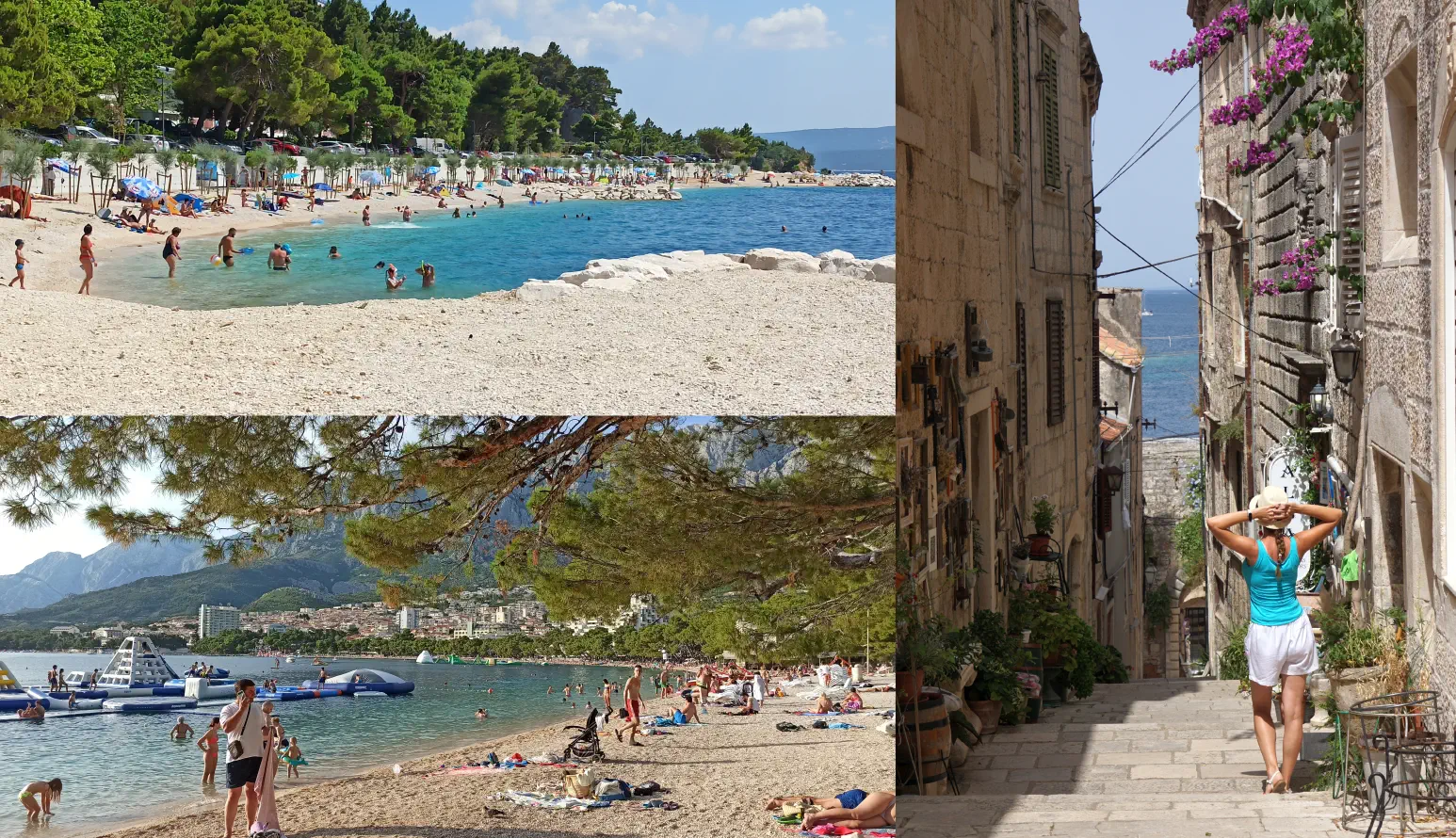 kolaż zdjęć z Chorwacji